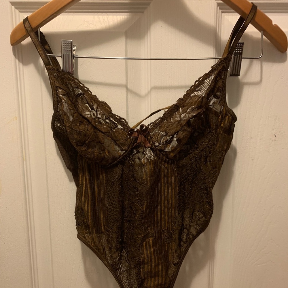 Boohoo Chocolate Bodysuit